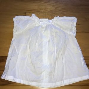 Baby White Cotton Blouse NWOT